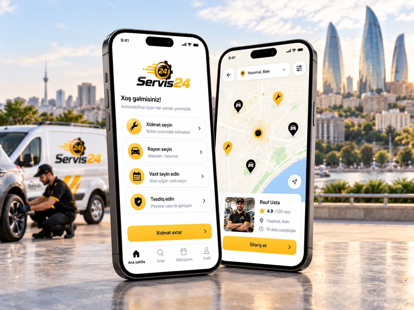 Servis24 mobil tətbiqi